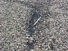 Emergency leak repair on a commercial flat roof